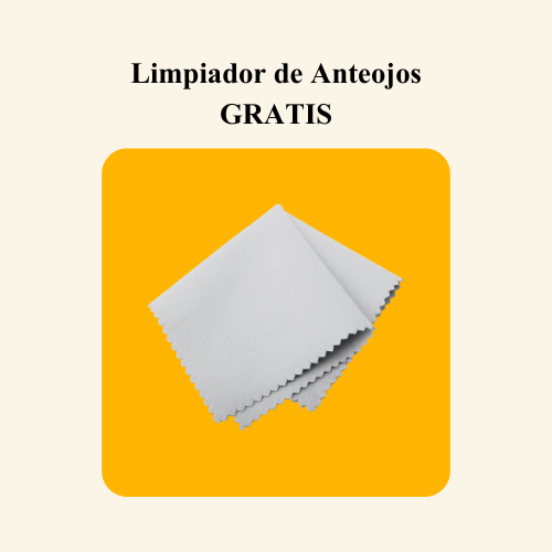 Limpiador de anteojos GRATIS
